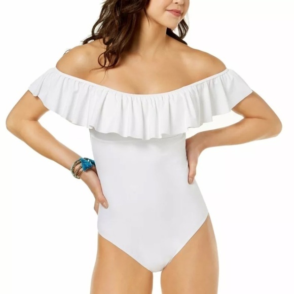 Raisins Barbados Off The Shoulder Swimsuit - Picture 1 of 6
